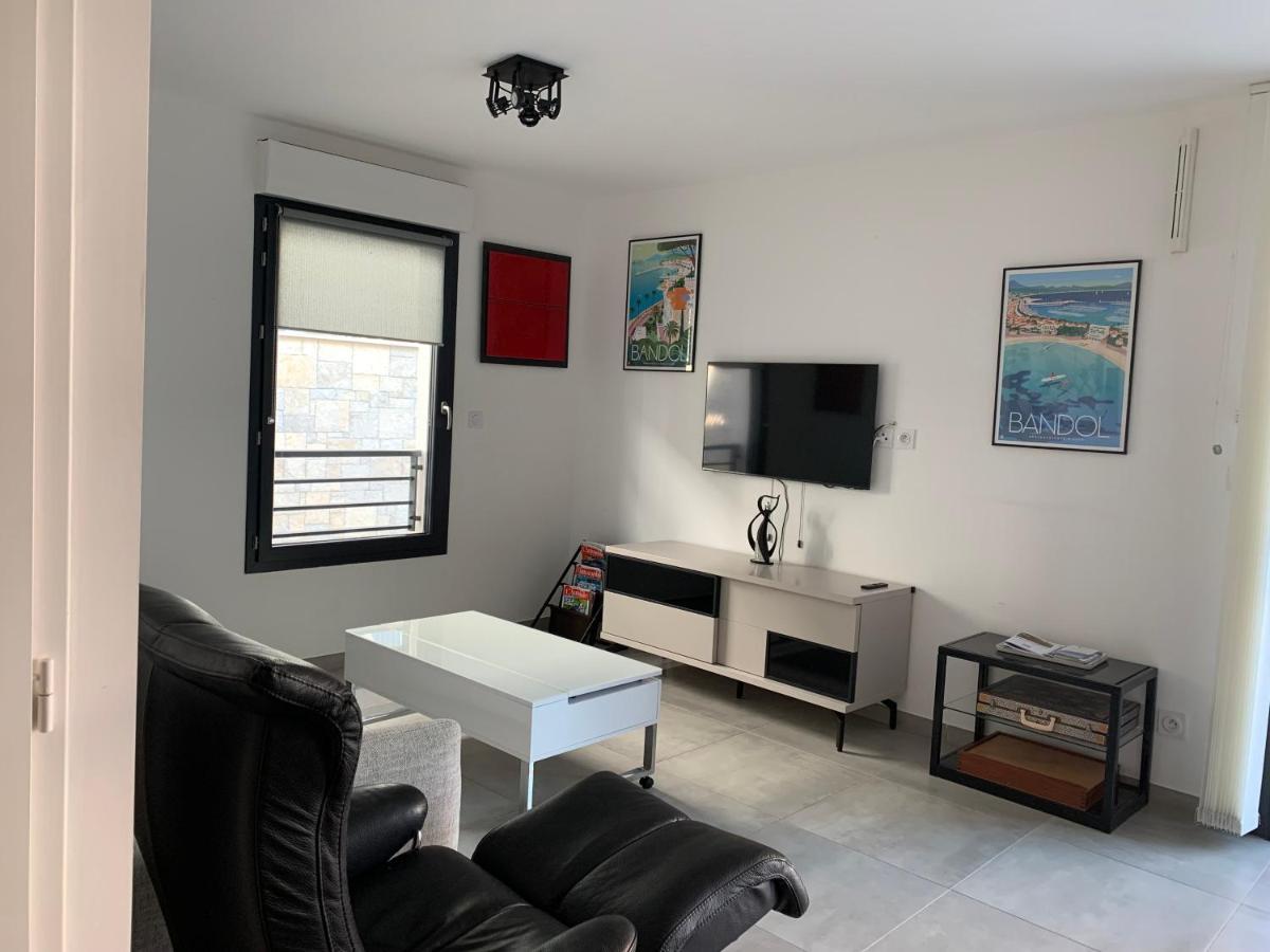 O Fil De L'Eau - Appartement Standing Vue Mer A08 T2 Bandol Bagian luar foto
