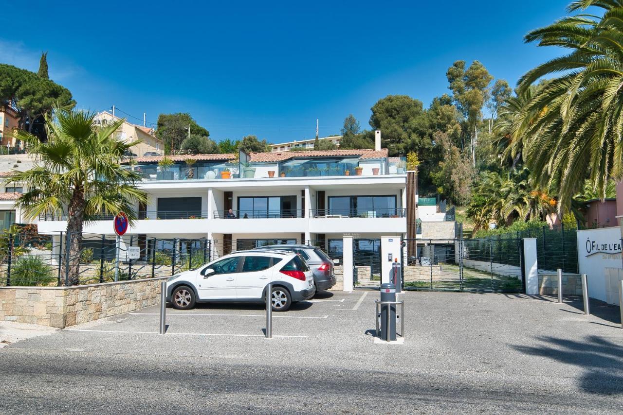 O Fil De L'Eau - Appartement Standing Vue Mer A08 T2 Bandol Bagian luar foto