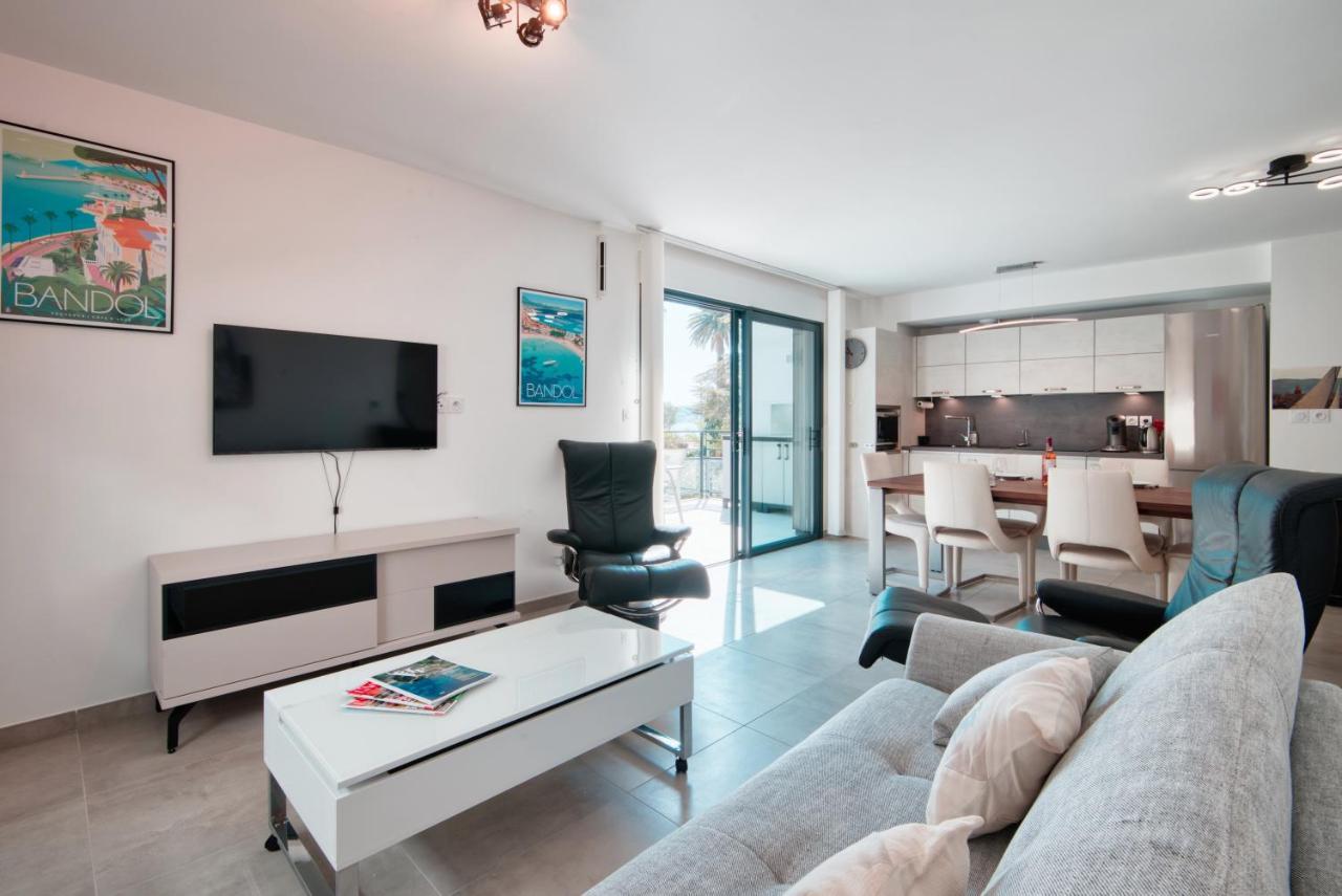 O Fil De L'Eau - Appartement Standing Vue Mer A08 T2 Bandol Bagian luar foto